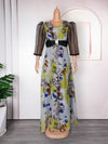 HDAfricanDress African Party Dresses For Women 2023 New Dashiki Ankara Print Wedding Turkey Maxi Dress 609
