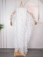 HDAfricanDress Ankara Flower Dress Robe Grand Elegant African Ladies Clothing Femme 8004
