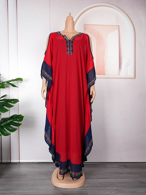 HDAfricanDress Plus Size African Party Dresses For Women Dashiki Ankara Outfits Gown Kaftan 2023 102