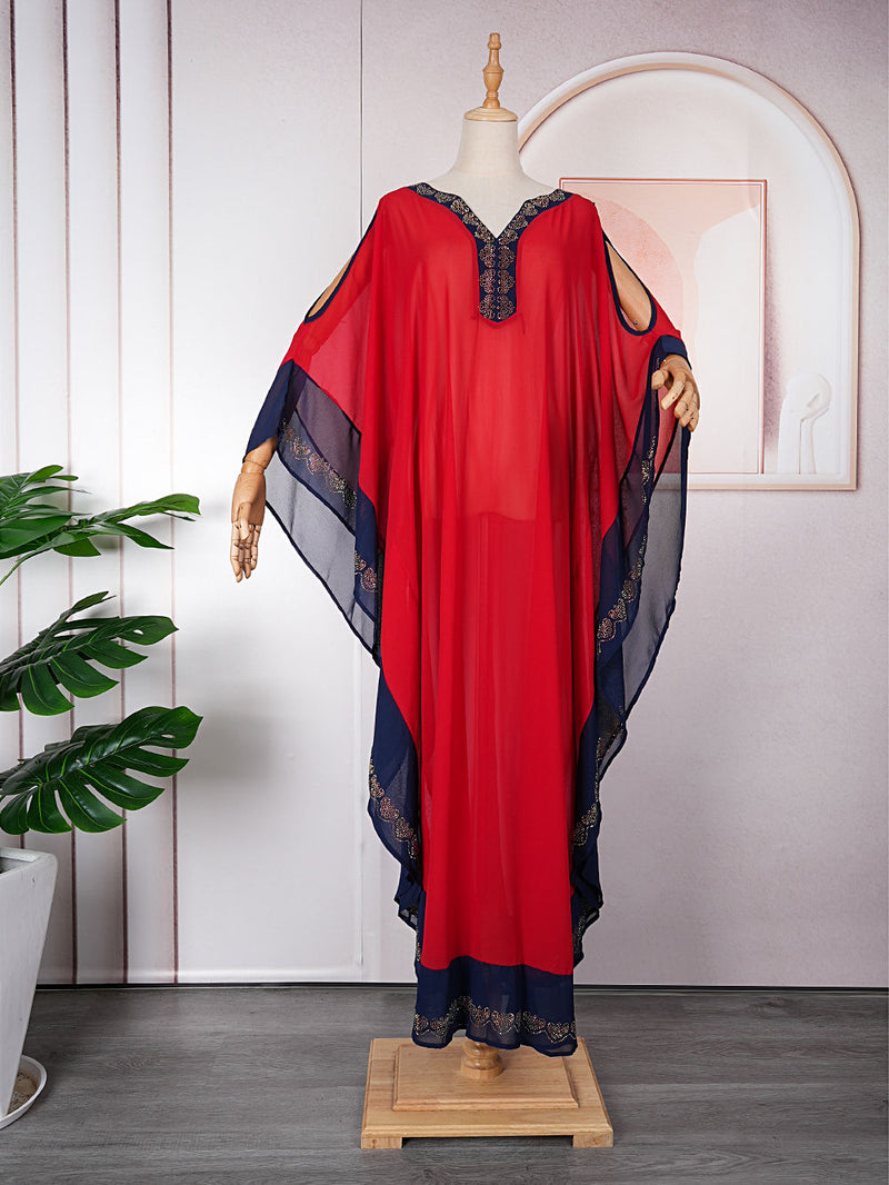 HDAfricanDress Plus Size African Party Dresses For Women Dashiki Ankara Outfits Gown Kaftan 2023 103