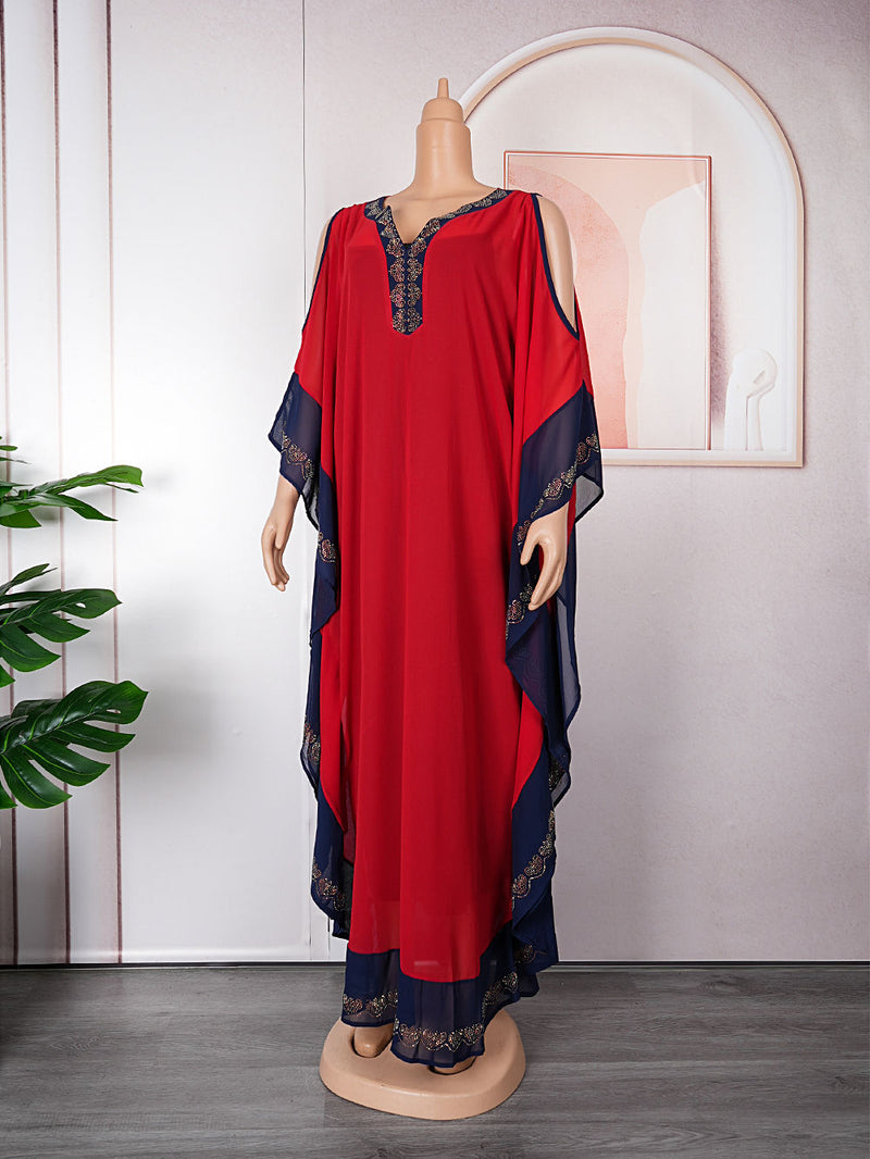 HDAfricanDress Plus Size African Party Dresses For Women Dashiki Ankara Outfits Gown Kaftan 2023 104