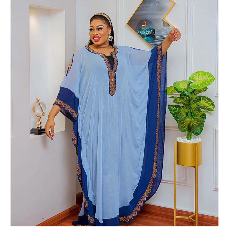 HDAfricanDress Plus Size African Party Dresses For Women Dashiki Ankara Outfits Gown Kaftan 2023 1010