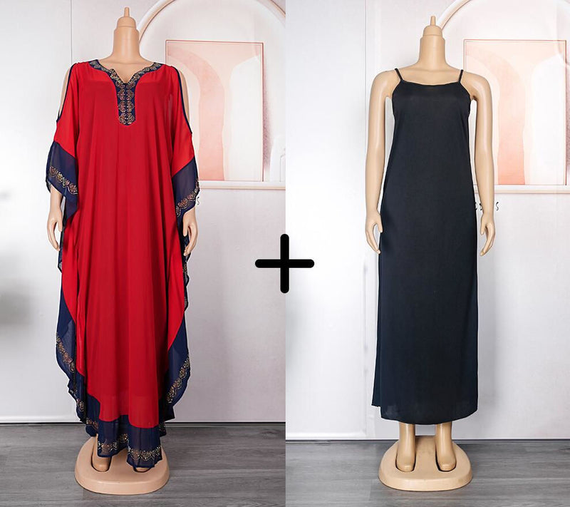 HDAfricanDress Plus Size African Party Dresses For Women Dashiki Ankara Outfits Gown Kaftan 2023 1013