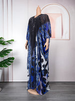 HDAfricanDress African Print Long Dress For Women Plus Size 2023 Summer Chiffon Maxi Robe Abayas 104