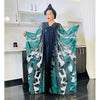 HDAfricanDress African Print Long Dress For Women Plus Size 2023 Summer Chiffon Maxi Robe Abayas 109