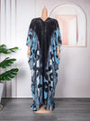 HDAfricanDress African Print Long Dress For Women Plus Size 2023 Summer Chiffon Maxi Robe Abayas 1014