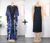HDAfricanDress African Print Long Dress For Women Plus Size 2023 Summer Chiffon Maxi Robe Abayas 103