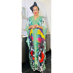 HDAfricanDress African Dresses For Women Traditional Dashiki Ankara Outfits Gown 2023 Kaftan Chiffon Dress 1014