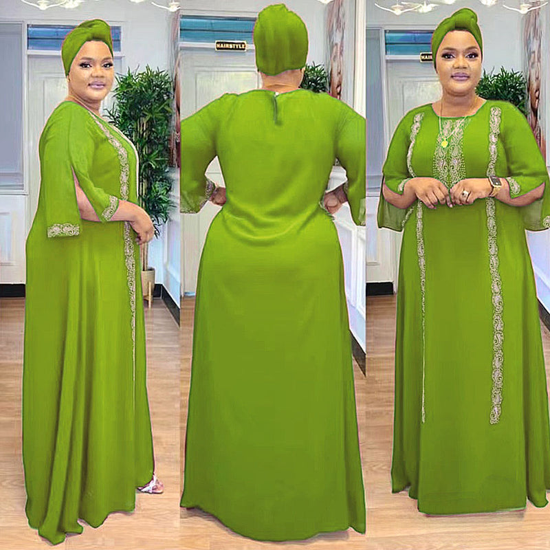 HDAfricanDress African Women Plus Size Wedding Party Long Dress Turkey Dashiki Ankara Femme Robe 109