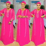 HDAfricanDress African Women Plus Size Wedding Party Long Dress Turkey Dashiki Ankara Femme Robe 1013