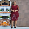 HDAfricanDress 2 PCS Set African Dresses For Women Mermaid Elegant Gowns With Coat Ankara Robe 2023 1010