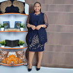 HDAfricanDress 2 PCS Set African Dresses For Women Mermaid Elegant Gowns With Coat Ankara Robe 2023 1012