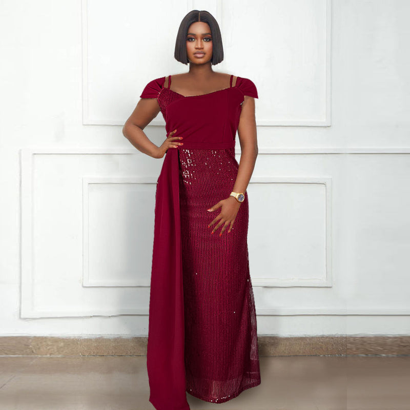 plus size evening dress turkey 2026 Plus Size African Party Dresses for Women Dashiki Ankara Sequin Wedding Evening Gown Elegant Turkey Muslim Maxi Long Dress| Alibaba.com