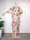 HDAfricanDress African Dresses For Women Abayas Muslim Chiffon Print Maxi Dress 2024 Summer New 103