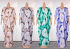 HDAfricanDress African Dresses For Women Abayas Muslim Chiffon Print Maxi Dress 2024 Summer New 108