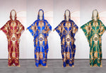 HDAfricanDress African Dresses For Women Muslim Print Boubou Dashiki Abayas Kaftan Hooded Robe 2024 107