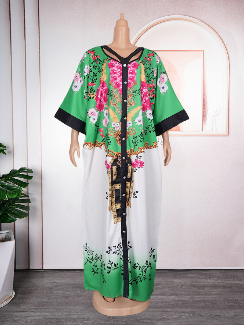 HDAfricanDress African Dresses For Women Traditional Dashiki Ankara Robe 2024 Muslim Long Dress 103