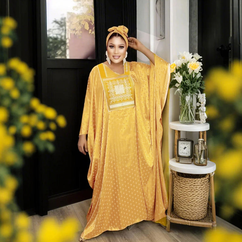 HDAfricanDress Abayas For Women Dubai Luxury 2024 African Muslim Caftan Boubou Robe Djellaba Femme 1010