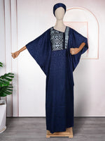 HDAfricanDress Abayas For Women Dubai Luxury 2024 African Muslim Caftan Boubou Robe Djellaba Femme 1015