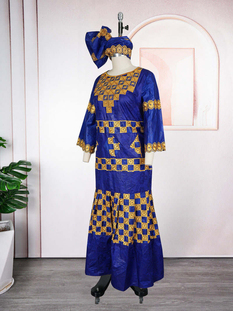 african bazin design dress Amazon.com: African Traditional Wedding Bazin Dress for Noble Women Dashiki  Big Size Party Gown Dresses Nigerian Basin Riche Clothing Rhinestones Loose  Style Robe White: Clothing, Shoes & Jewelry