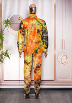 HDAfricanDress African Men Top Pant 2 Pieces Set Tie Dye Broderie Model Homme 2024 New Party Clothes 104