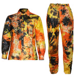 HDAfricanDress African Men Top Pant 2 Pieces Set Tie Dye Broderie Model Homme 2024 New Party Clothes 105