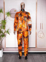 HDAfricanDress African Men Top Pant 2 Pieces Set Tie Dye Broderie Model Homme 2024 New Party Clothes 1012