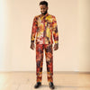 HDAfricanDress African Men Top Pant 2 Pieces Set Tie Dye Broderie Model Homme 2024 New Party Clothes 1015