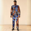 HDAfricanDress African Men Top Pant 2 Pieces Set Tie Dye Broderie Model Homme 2024 New Party Clothes 1017