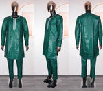 HDAfricanDress African Clothes For Men 2024 Broderie Model Ensemble Boubou Bazin Riche Agbada Homme 106