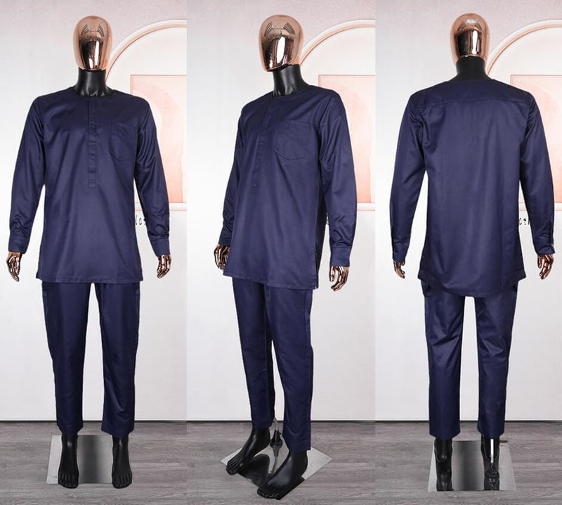 HDAfricanDress African Men Shirt Pant 3 Pcs Set Broderie Model Bazin Homme 2024 Boubou Dashiki Clothes 106