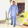 HDAfricanDress New Arrivals 2024 Broderie Model Bazin Homme African Men Dashiki Top Pant Clothing 101