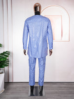 HDAfricanDress New Arrivals 2024 Broderie Model Bazin Homme African Men Dashiki Top Pant Clothing 104