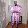 HDAfricanDress 2024 African Men New Purple Boubou Bazin Agbada Homme Wedding Party Clothing 101