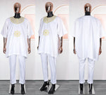 HDAfricanDress New Arrivals 2024 African Men Top Pant 2 Pcs Set Boubou Agbada Dashiki Part Clothes 1013