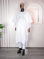 HDAfricanDress African Men Clothes 2024 Bazin Riche Agbada Embroidery Shirt Pant 3 PCS Plus Size Boubou 103