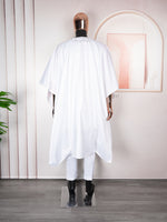 HDAfricanDress African Men Clothes 2024 Bazin Riche Agbada Embroidery Shirt Pant 3 PCS Plus Size Boubou 104