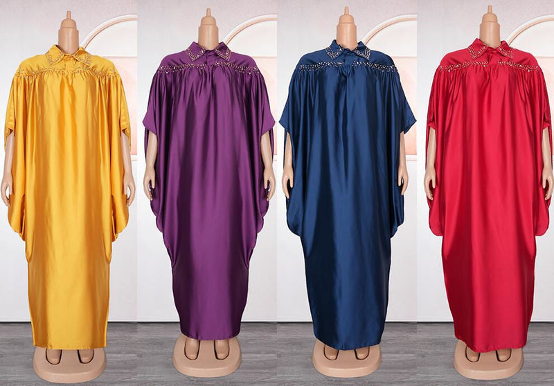HDAfricanDress Abayas For Women Dubai 2024 African Muslim Dress Caftan Marocain Boubou Djellaba Femme 108