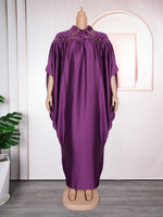 HDAfricanDress Abayas For Women Dubai 2024 African Muslim Dress Caftan Marocain Boubou Djellaba Femme 1010