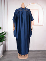 HDAfricanDress Abayas For Women Dubai 2024 African Muslim Dress Caftan Marocain Boubou Djellaba Femme 1012