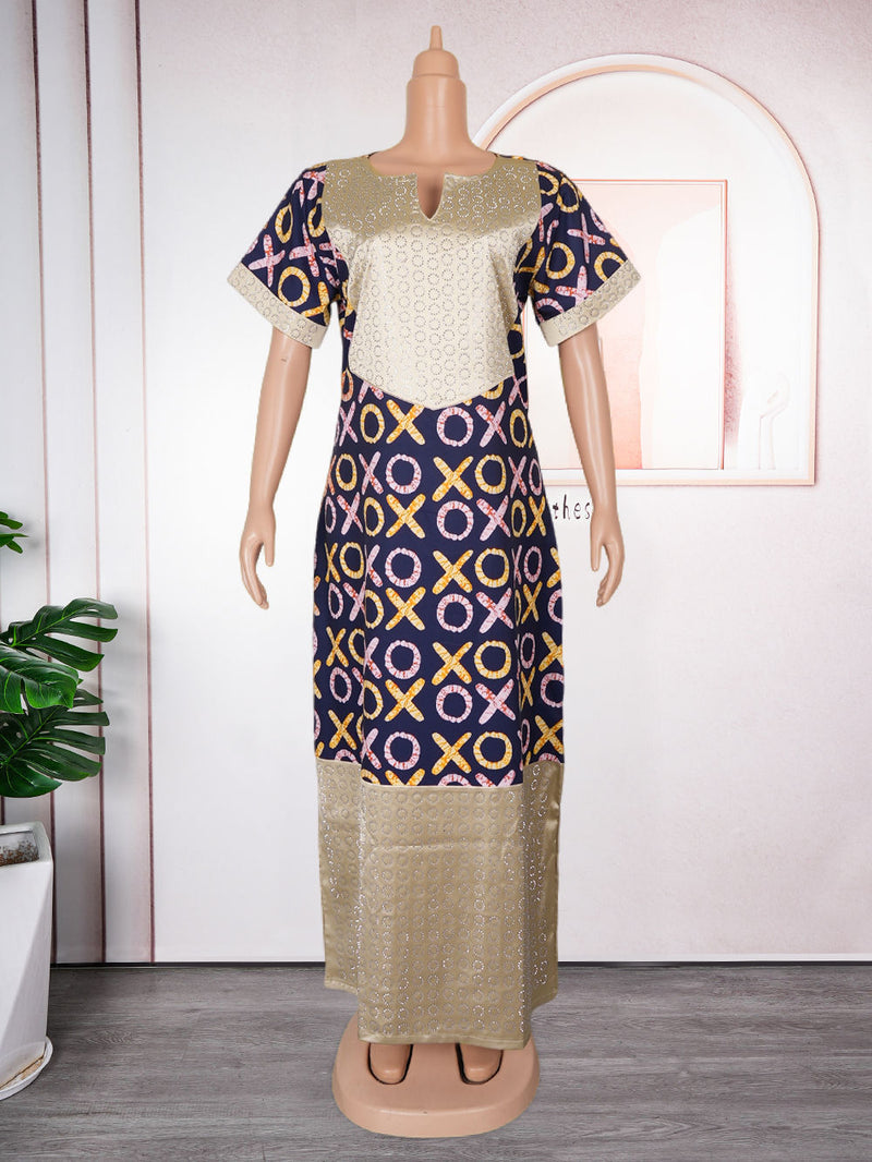 HDAfricanDress African Dresses For Women Traditional Africa Robe Muslim Kaftan Maxi Long Dress 2024 1012