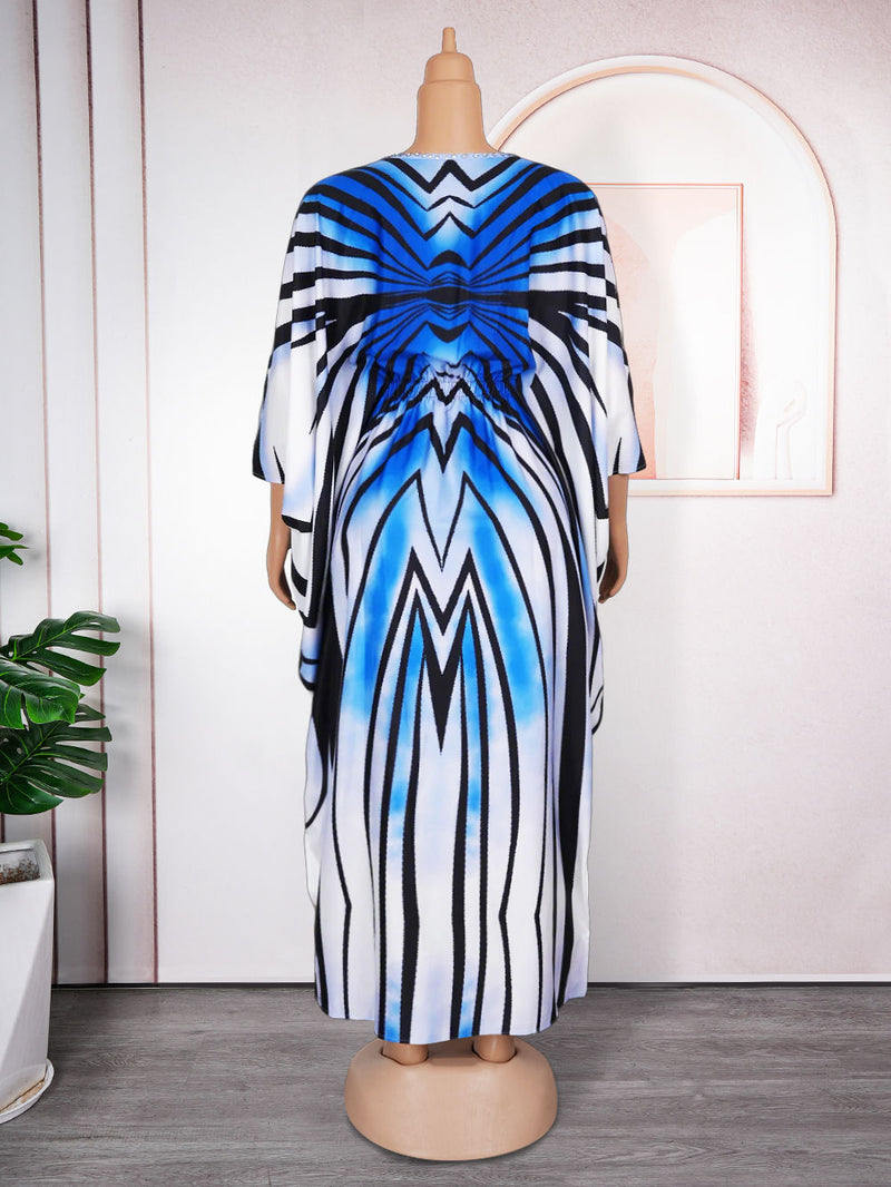 HDAfricanDress African Women 2024 Summer Africa Clothing Dashiki Ankara Gown Kaftan Chiffon Dress 104