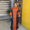 HDAfricanDress Elegant African Dresses For Women Muslim Lace Boubou Dashiki Evening Gown With Headtie 101