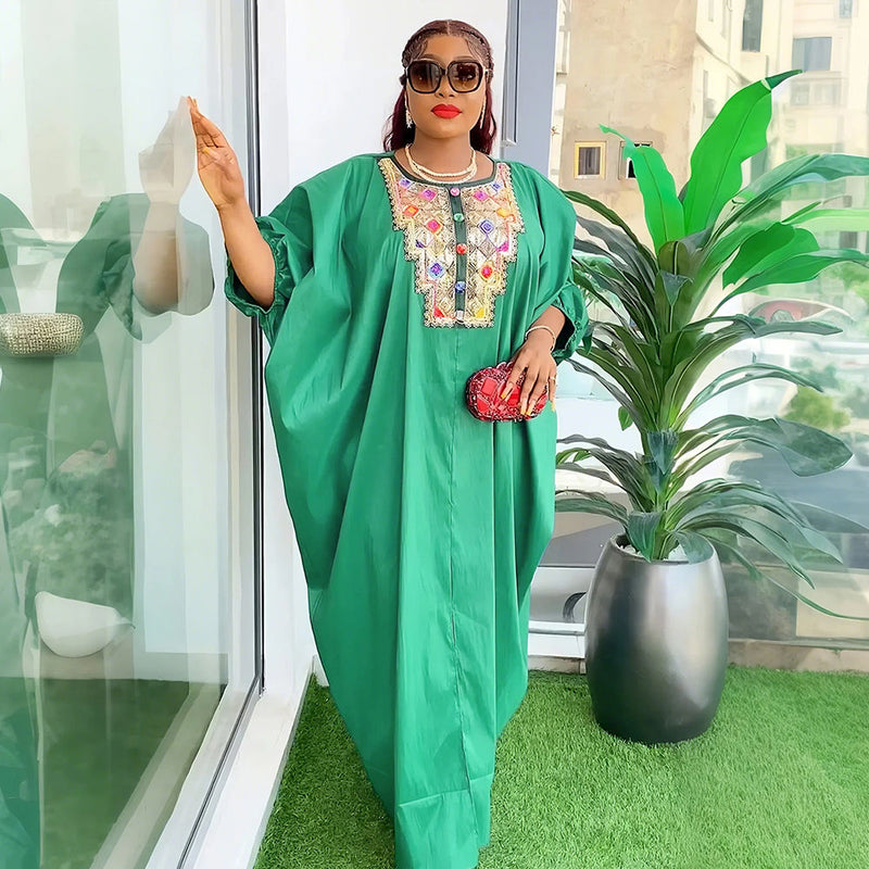 HDAfricanDress African Dresses For Women Traditional Africa Abayas Robe Muslim Kaftan Long Dress 2024 1014