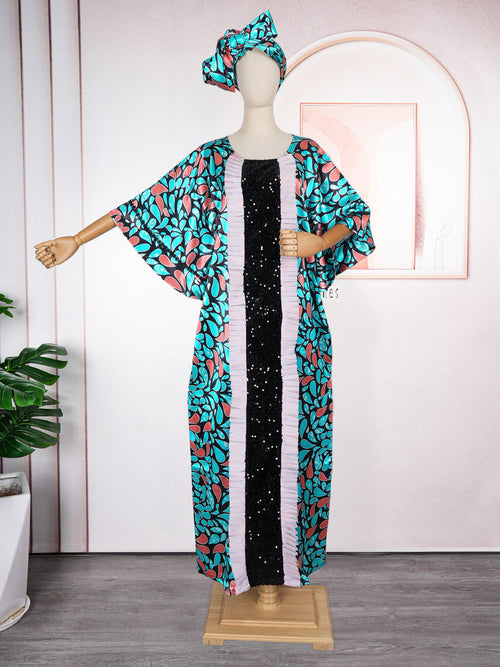 HDAfricanDress African Dresses For Women Muslim Kaftan Maxi Long Dress 2024 Gown Abayas Robe 102
