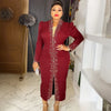 HDAfricanDress Elegant African Dresses For Women 2024 New Long Sleeve Wedding Party Plus Size Dress 101