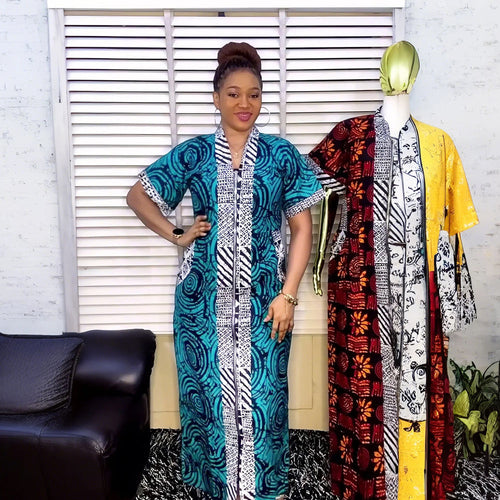 HDAfricanDress African Dresses For Women Traditional Ankara Gown Abayas Robe Muslim Kaftan Dress 2024 101