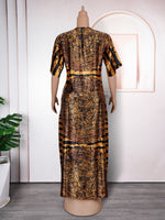 HDAfricanDress African Dresses For Women Dashiki Ankara Outfits 2024 Gown Abayas Muslim Kaftan Dress 104