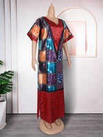 HDAfricanDress African Women 2024 Dashiki Ankara Outfits Gown Abayas Robe Muslim Kaftan Long Dress 103