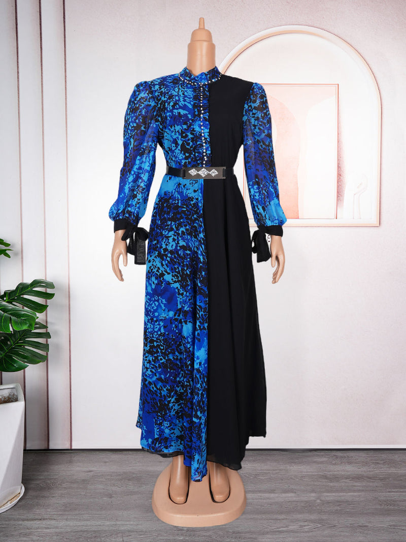 HDAfricanDress Elegant African Women 2024 Long Sleeve Dress – hdafricandress